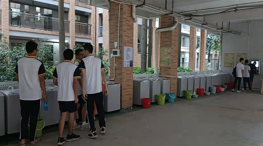 好評續(xù)單！江門一中學(xué)校持續(xù)追加共享洗衣機(jī)！