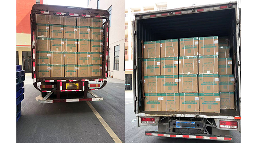 實況圖！金環(huán)電器完成國內(nèi)某知名品牌迷你洗衣機裝柜發(fā)貨