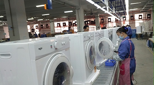 年底繁忙！金環(huán)電器全力保障英國(guó)Argos客戶滾筒干衣機(jī)生產(chǎn)